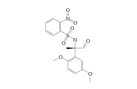 (S)-(+)-2-(2',5'-DIMETHOXYPHENYL)-2-(2''-NITROBENZENE)-SULFONYLAMINOPROPIONALDEHYDE