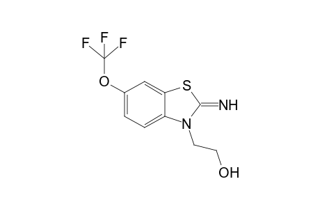 2-[2-azanylidene-6-(trifluoromethyloxy)-1,3-benzothiazol-3-yl]ethanol