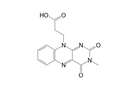 3-Methylisoalloxazin-10-propionic acid