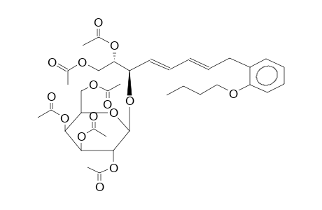 (2R,3S)-3-O-[BETA-D-(TETRA-O-ACETYL)GALACTOPYRANOSYL]-1,2-DIACETOXY-11-OXA-9,10-DINOR-8,11-INTER-O-PHENYLEN-4E,6-PENTADECADIENE