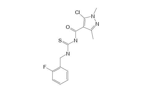 1-(2-FLUOROBENZYL)-3-(5-CHLORO-1,3-DIMETHYL-1H-PYRAZOLE-4-CARBONYL)-THIOUREA