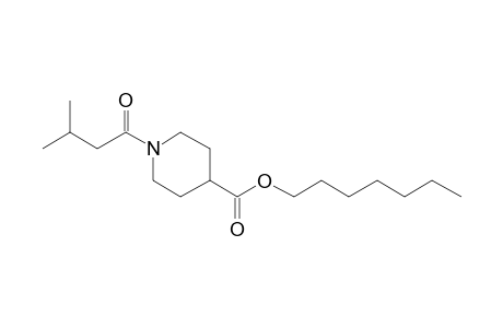 Isonipecotic acid, N-(3-methylbutyryl)-, heptyl ester