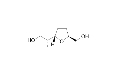 (2' R)-2-[5'-Hydroxymethyl-tetrahydrofuran-2'-yl])-propan-1-ol
