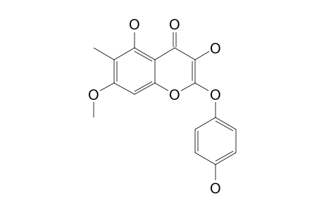 PILIOSTIGMOL;2-O-(PARA-HYDROXYPHENYL)-3,5-DIHYDROXY-6-C-METHYL-7-METHOXY-CHROMONE
