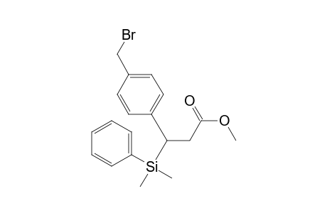 Methyl 3-[(4'-bromomethyl)phenyl]-3-phenyldimethylsilylpropanoate