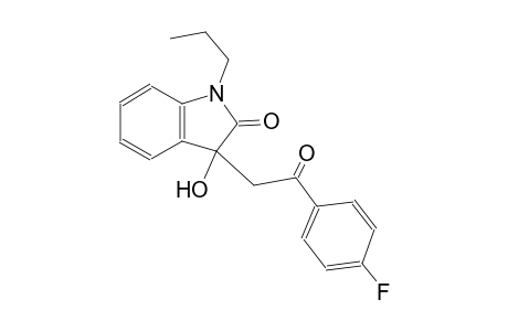 3-[2-(4-fluorophenyl)-2-oxoethyl]-3-hydroxy-1-propyl-1,3-dihydro-2H-indol-2-one