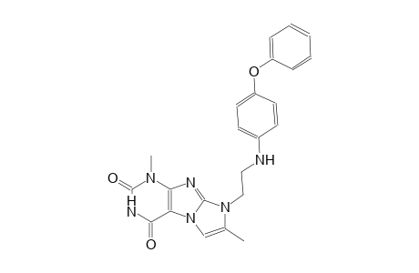 1H-imidazo[2,1-f]purine-2,4(3H,8H)-dione, 1,7-dimethyl-8-[2-[(4-phenoxyphenyl)amino]ethyl]-