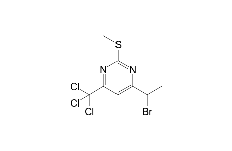 4-(1-bromoethyl)-2-(methylthio)-6-(trichloromethyl)pyrimidine