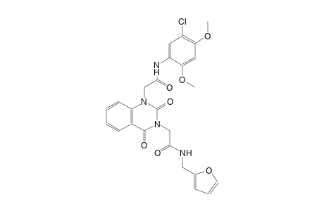 1-[3-(5-chloro-2,4-dimethoxyphenyl)-2-oxopropyl]-3-[4-(furan-2-yl)-2-oxobutyl]-1,2,3,4-tetrahydroquinazoline-2,4-dione