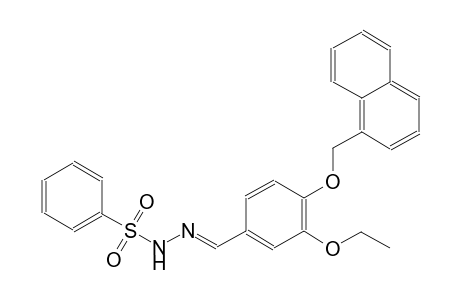 N'-{(E)-[3-ethoxy-4-(1-naphthylmethoxy)phenyl]methylidene}benzenesulfonohydrazide