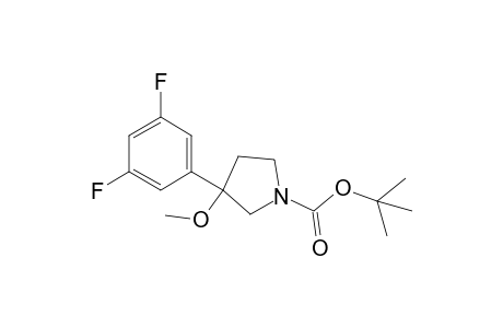 tert-butyl 3-(3,5-difluorophenyl)-3-methoxypyrrolidin-1-carboxylate