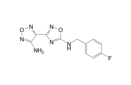 1,2,4-Oxadiazol-5-amine, 3-(4-amino-1,2,5-oxadiazol-3-yl)-N-[(4-fluorophenyl)methyl]-
