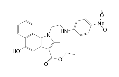 ethyl 5-hydroxy-2-methyl-1-[2-(4-nitroanilino)ethyl]-1H-benzo[g]indole-3-carboxylate