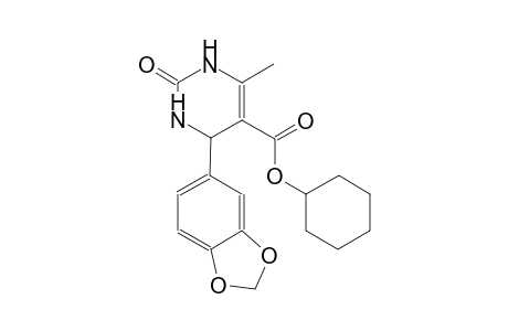 5-pyrimidinecarboxylic acid, 4-(1,3-benzodioxol-5-yl)-1,2,3,4-tetrahydro-6-methyl-2-oxo-, cyclohexyl ester