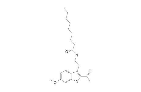 2-ACETYL-3-(2-NONANOYLAMIDOETHYL)-7-METHOXYINDOLE