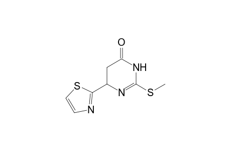 2-(methylsulfanyl)-6-(1,3-thiazol-2-yl)-5,6-dihydro-4(3H)-pyrimidinone