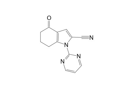 4-Oxo-1-(pyrimidin-2-yl)-4,5,6,7-tetrahydro-1H-indole-2-carbonitrile