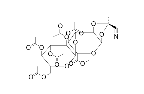 METHYL 4-O-ACETYL-3-O-(2,3,4,6-TETRA-O-ACETYL-ALPHA-D-GLUCOPYRANOSYL)-1,2-O-[1-(EXO-CYANO)ETHYLIDENE]-ALPHA-D-GLUCOPYRANURONATE