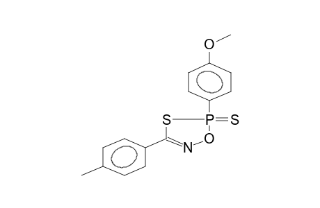 3-(4-METHOXYPHENYL)-3-THIOXO-5-(4-METHYLPHENYL)-2,4,1,3-OXATHIAAZAPHOSPHOLE