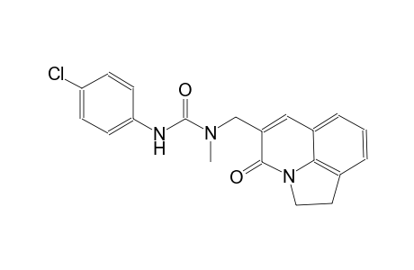 urea, N'-(4-chlorophenyl)-N-[(1,2-dihydro-4-oxo-4H-pyrrolo[3,2,1-ij]quinolin-5-yl)methyl]-N-methyl-
