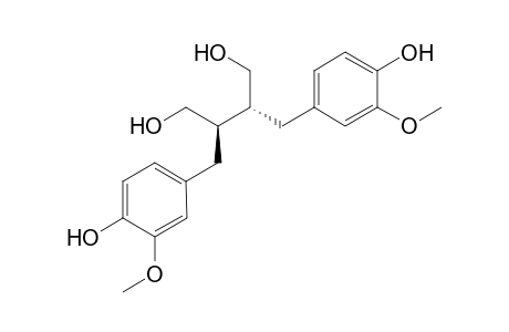 (2R,3R)-2,3-bis[(3-methoxy-4-oxidanyl-phenyl)methyl]butane-1,4-diol