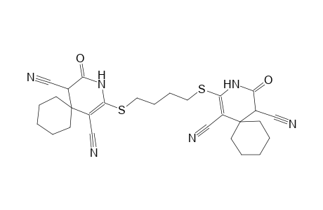 3-azaspiro[5.5]undec-1-ene-1,5-dicarbonitrile, 2-[[4-[(1,5-dicyano-4-oxo-3-azaspiro[5.5]undec-1-en-2-yl)thio]butyl]thio]-4-oxo-