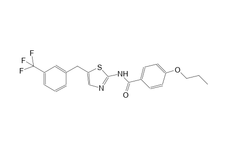 benzamide, 4-propoxy-N-[5-[[3-(trifluoromethyl)phenyl]methyl]-2-thiazolyl]-