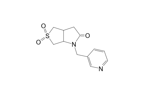 5,5-bis(oxidanylidene)-1-(pyridin-3-ylmethyl)-3a,4,6,6a-tetrahydro-3H-thieno[3,4-b]pyrrol-2-one