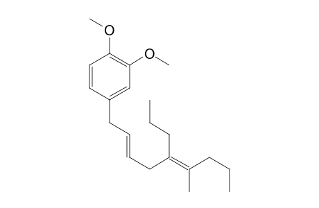 1,2-Dimethoxy-4-[(2E,5E)-6-methyl-5-propylnona-2,5-dienyl]benzene