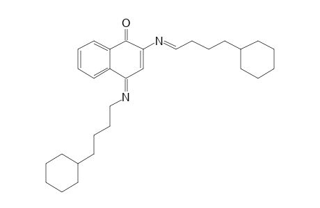 (4Z)-2-([(E)-4-Cyclohexylbutylidene]amino)-4-([(Z)-4-cyclohexylbutyl]imino)-1(4H)-naphthalenone