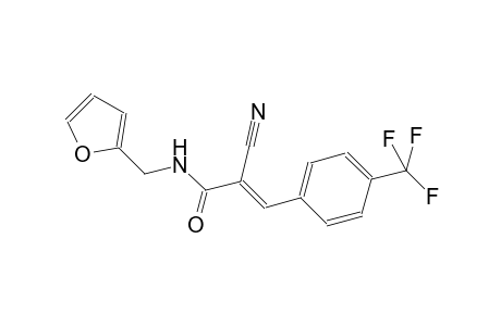 (2E)-2-cyano-N-(2-furylmethyl)-3-[4-(trifluoromethyl)phenyl]-2-propenamide