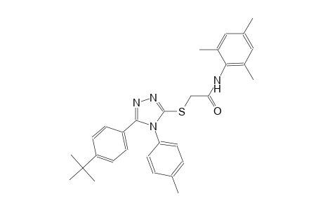 2-{[5-(4-tert-butylphenyl)-4-(4-methylphenyl)-4H-1,2,4-triazol-3-yl]sulfanyl}-N-mesitylacetamide