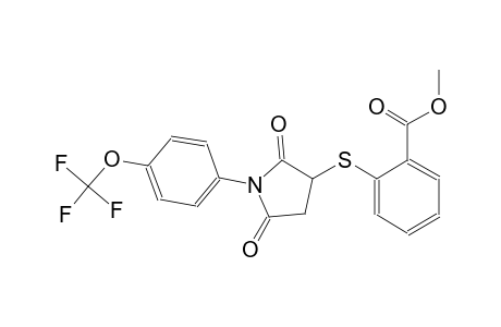 benzoic acid, 2-[[2,5-dioxo-1-[4-(trifluoromethoxy)phenyl]-3-pyrrolidinyl]thio]-, methyl ester