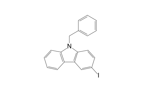 3-iodanyl-9-(phenylmethyl)carbazole