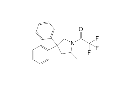 1-(Trifluoroacetyl)-2-methyl-4,4-diphenylpyrrolidine