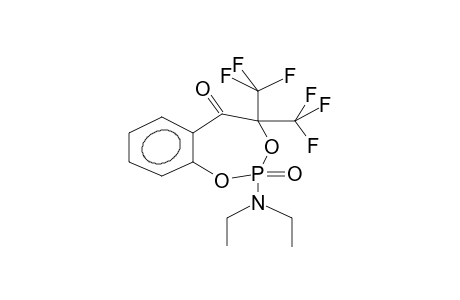 2-DIETHYLAMINO-2,5-DIOXO-4,4-BIS(TRIFLUOROMETHYL)-6,7-BENZO-1,3,2-DIOXAPHOSPHEPANE