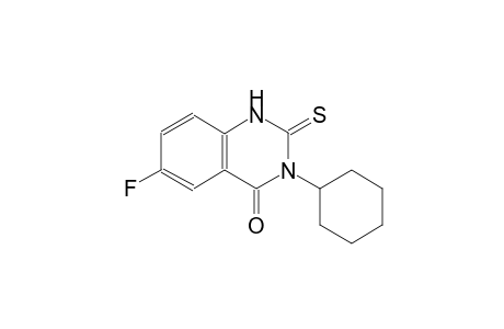 4(1H)-quinazolinone, 3-cyclohexyl-6-fluoro-2,3-dihydro-2-thioxo-
