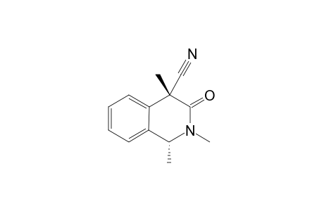 (1R*,4R*)-4-Cyano-1,2,4-trimethyl-1,2,3,4-dihydroisoquinolin-3-one