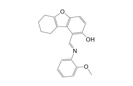 dibenzo[b,d]furan-2-ol, 6,7,8,9-tetrahydro-1-[(E)-[(2-methoxyphenyl)imino]methyl]-