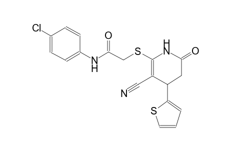 acetamide, N-(4-chlorophenyl)-2-[[3-cyano-1,4,5,6-tetrahydro-6-oxo-4-(2-thienyl)-2-pyridinyl]thio]-