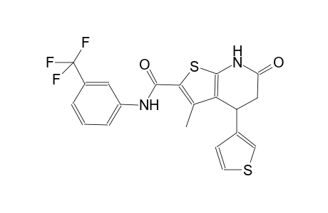 thieno[2,3-b]pyridine-2-carboxamide, 4,5,6,7-tetrahydro-3-methyl-6-oxo-4-(3-thienyl)-N-[3-(trifluoromethyl)phenyl]-