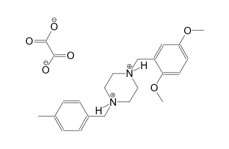 1-(2,5-dimethoxybenzyl)-4-(4-methylbenzyl)piperazinediium oxalate