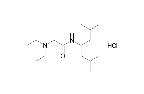 2-(diethylamino)-N-(1-isobutyl-3-methylbutyl)acetamide, monohydrochloride