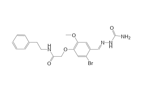 2-(4-{(E)-[(aminocarbonyl)hydrazono]methyl}-5-bromo-2-methoxyphenoxy)-N-(2-phenylethyl)acetamide