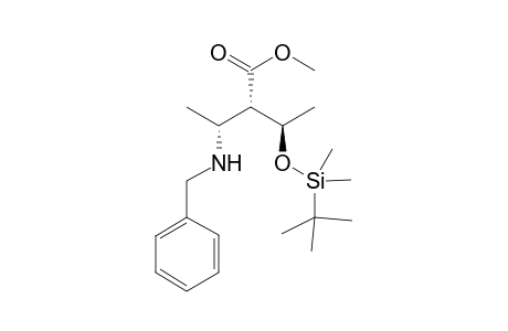 syn,anti-Methyl 2-(1-Benzylamino)ethyl)-3-[(tert-butyldimethylsiloxy)ethyl]butanoate