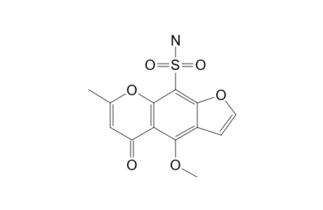 4-METHOXY-7-METHYL-5-OXO-5H-FURO-[3.2-G]-[1]-BENZOPYRAN-9-SULFONAMIDE