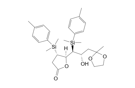 (3S,4S,5S,6S)-3,5-Bis[dimethyl(4-methylphenyl)silyl]-6-hydroxy-7-(2-methyldioxolan-2-yl)heptano-4-lactone