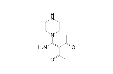3-[Amino(1-piperazinyl)methylene]-2,4-pentanedione