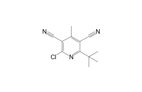 2-tert-butyl-6-chloranyl-4-methyl-pyridine-3,5-dicarbonitrile