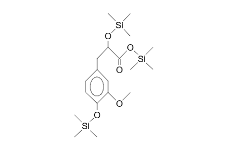 Benzenepropanoic acid, 3-methoxy-.alpha.,4-bis[(trimethylsilyl)oxy]-, trimethylsilyl ester